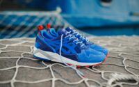 blue Asics shoes